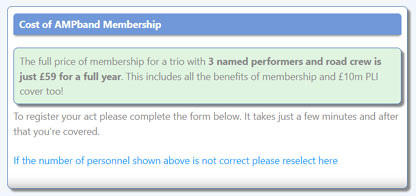 Register with AMPband